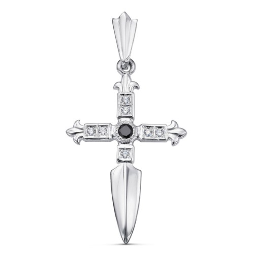 Серебряная подвеска с фианитом