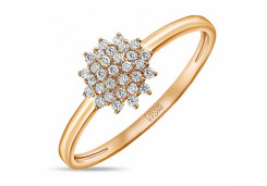 Золотое кольцо с фианитом