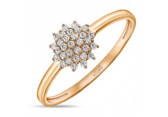 Золотое кольцо с фианитом