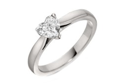 Кольцо из белого золота с фианитом