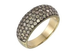 Кольцо из желтого золота с бриллиантом