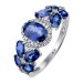 Кольцо из белого золота с сапфиром