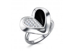 Серебряное кольцо с ониксом