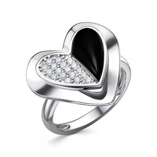 Серебряное кольцо с ониксом