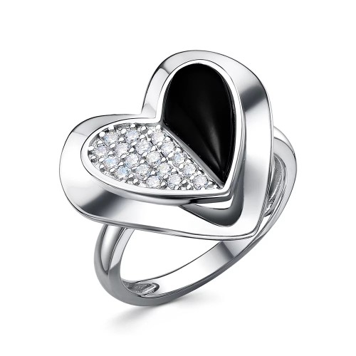 Серебряное кольцо с ониксом