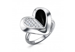 Серебряное кольцо с ониксом