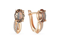 Серебряные cерьги с султанитом