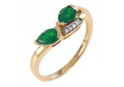 Золотое кольцо с изумрудом
