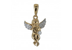 Золотая подвеска с бриллиантом