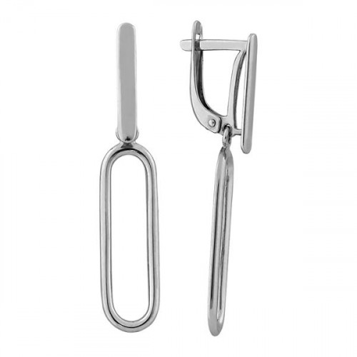 Серебряные cерьги висячие