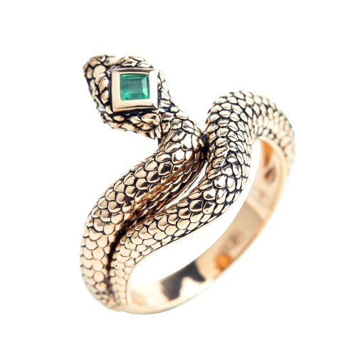 Золотое кольцо с изумрудом