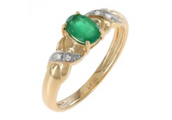 Золотое кольцо с изумрудом