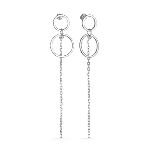 Серебряные cерьги пусеты (гвоздики)