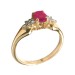 Золотое кольцо с рубином