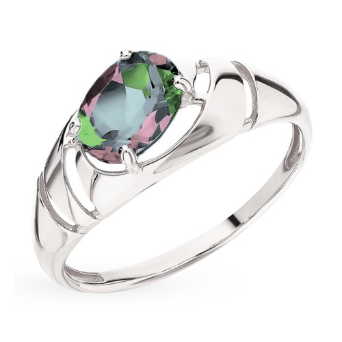 Серебряное кольцо с кварцем