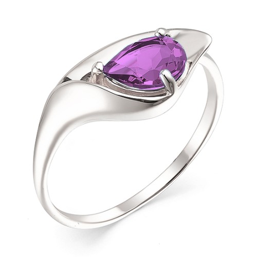 Серебряное кольцо с аметистом