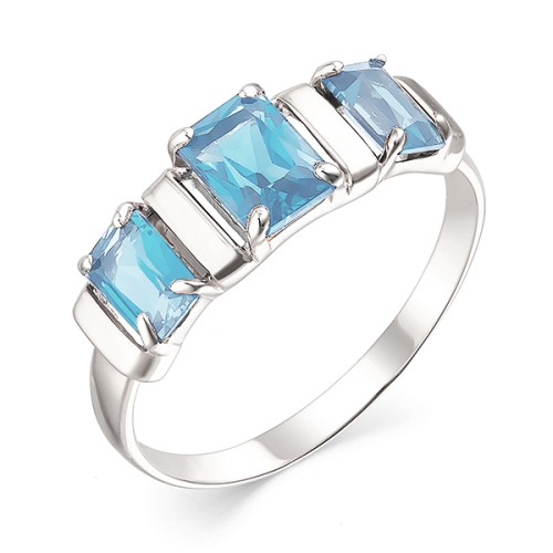 Серебряное кольцо с топазом