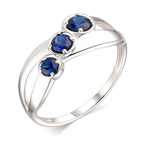 Серебряное кольцо с сапфиром