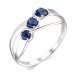 Серебряное кольцо с сапфиром