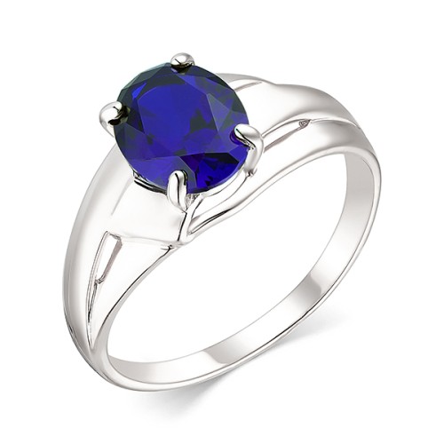 Серебряное кольцо с сапфиром