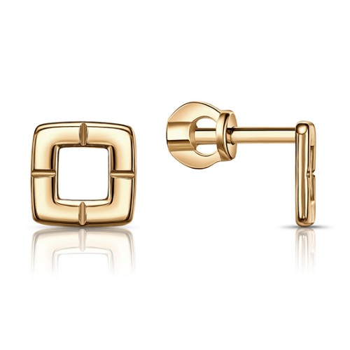 Золотые cерьги пусеты (гвоздики)