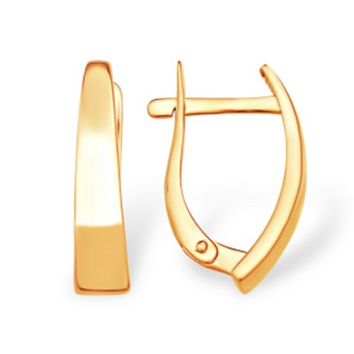 Золотые cерьги классические