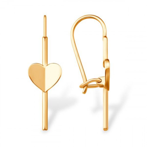 Золотые cерьги классические