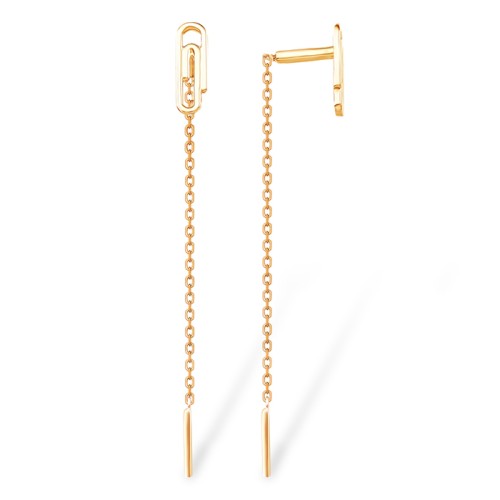 Золотые cерьги классические