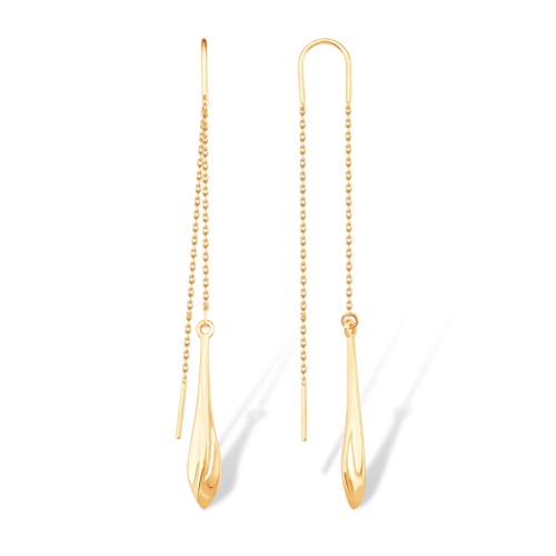 Золотые cерьги классические