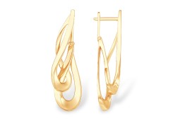 Золотые cерьги классические