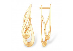 Золотые cерьги классические