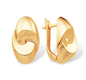 Золотые cерьги классические