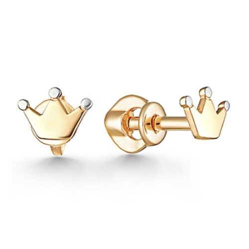 Золотые cерьги пусеты (гвоздики)