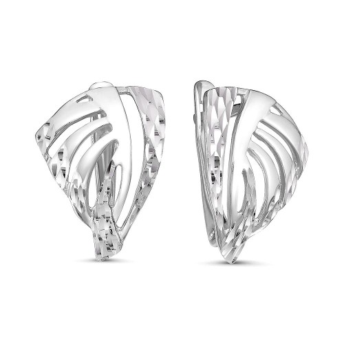 Серебряные cерьги классические