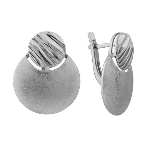Серебряные cерьги классические