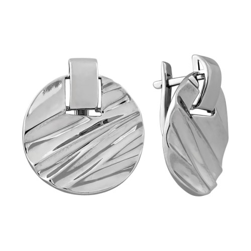 Серебряные cерьги классические