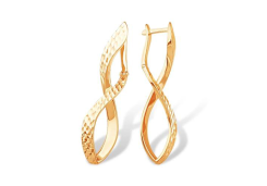 Золотые cерьги классические