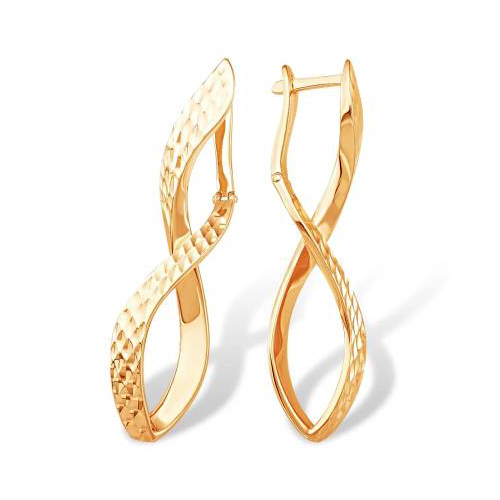 Золотые cерьги классические