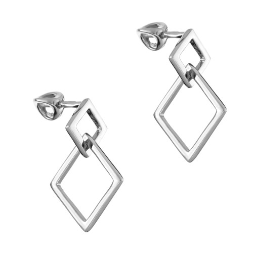 Серебряные cерьги пусеты (гвоздики)