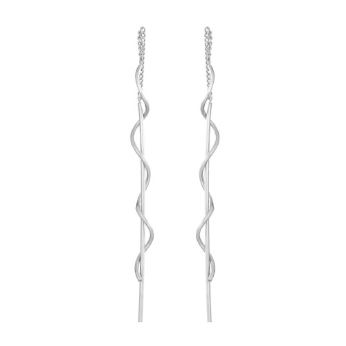 Серебряные cерьги классические