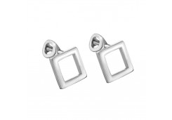 Серебряные cерьги пусеты (гвоздики)