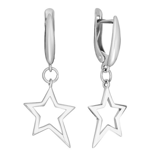 Серебряные cерьги висячие