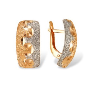 Золотые cерьги 