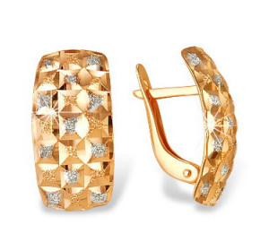 Золотые cерьги 