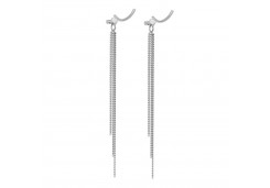 Серебряные cерьги пусеты (гвоздики)