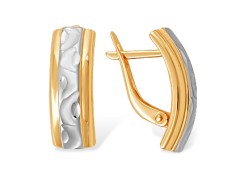 Золотые cерьги классические