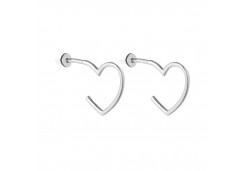 Серебряные cерьги пусеты (гвоздики)