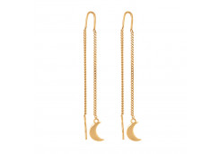 Серебряные cерьги классические с позолотой