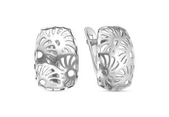 Серебряные cерьги классические