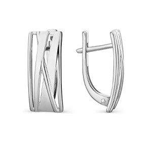 Серебряные cерьги классические